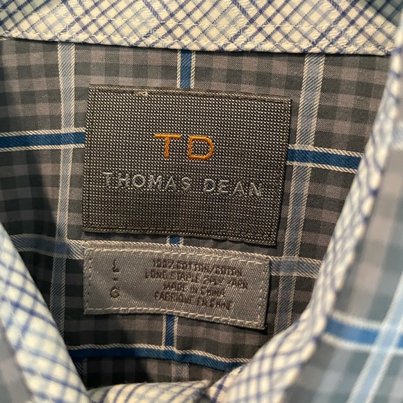 Thomas Dean Button Down - Size Large - Picture 4 of 5